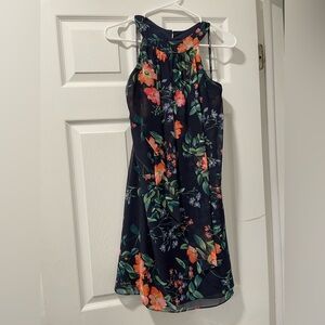 Vince Camuto Navy Floral Dress